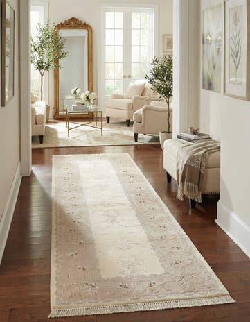 2' 10 x 9' 11 Hand Knotted Darya Wool Runner Rug