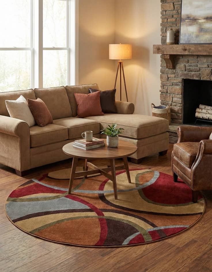 Detail image of 7' x 7' Cafe Round Rug