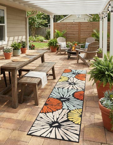 Easy-Clean Casablanca Indoor / Outdoor Runner Rug