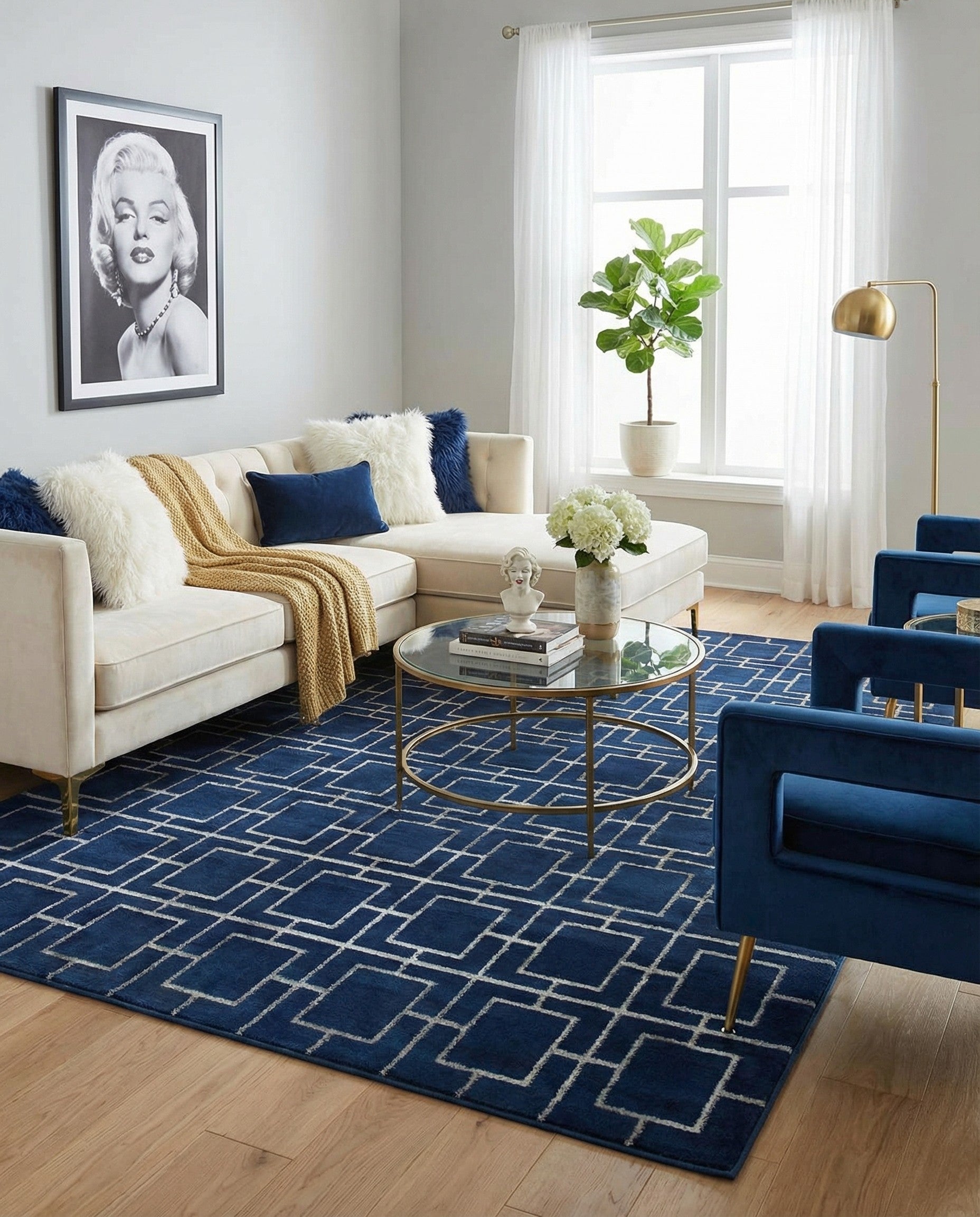 9' x 12' Marilyn Monroe™ Glam Deco Rug
