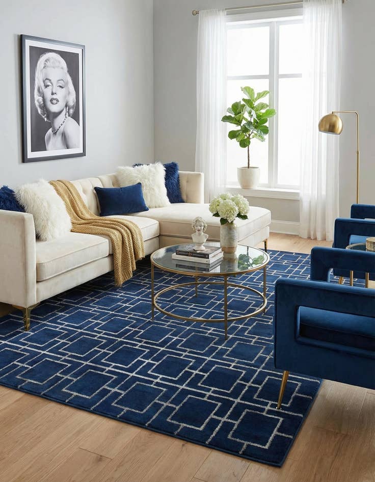 Detail image of 9' x 12'  Marilyn Monroe™ Glam Deco Rug