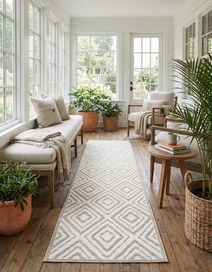 Detail image of 2' 7 x 12' Hermitage Runner Rug