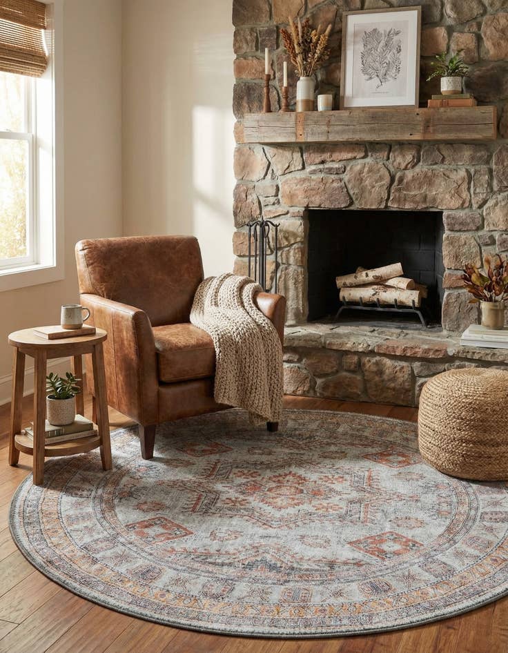 Detail image of 3' 6 x 3' 6 Timeless Round Rug