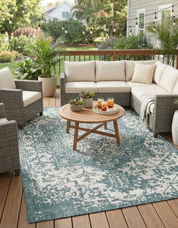 7' x 10' Easy-Clean Jill Zarin Dubai Indoor / Outdoor Rug