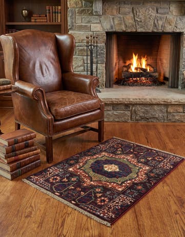 2' x 3' Hand Knotted Mamluk Ziegler Rug