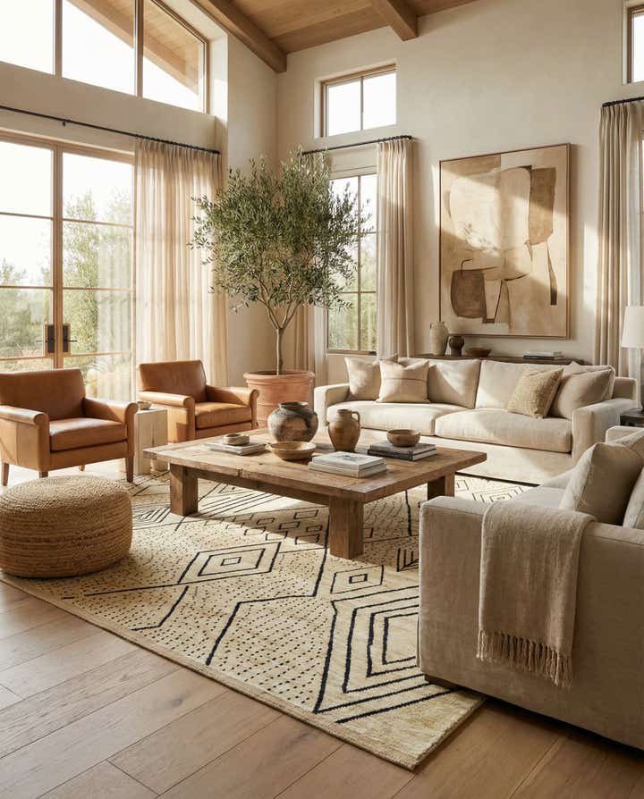 13' 4 x 17' 7 Hand Knotted Moroccan Wool Rug