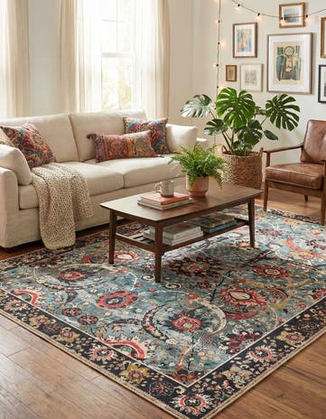 5' 1 x 8' Washable Timeless Rug