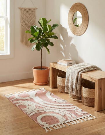 Pink Boho Rug