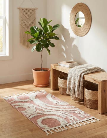 Pink Boho Rug