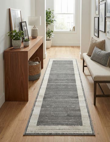 Jill Zarin Gray Uptown Yorkville Runner Rug
