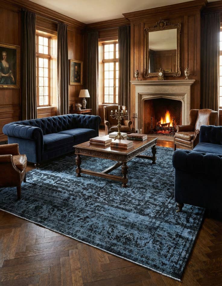 Detail image of 9' 10 x 12' 11 Vintage Royal Wool Rug