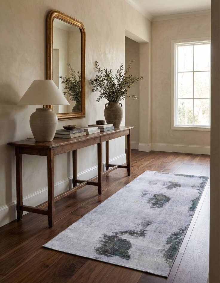 Detail image of 4' x 9'  Hand Knotted Ultra Vintage Persian Wool Runner Rug