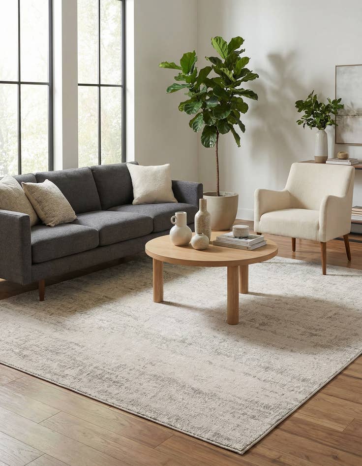 Detail image of  7' 10 x 10'  Washable Modern Indoor / Outdoor Rug