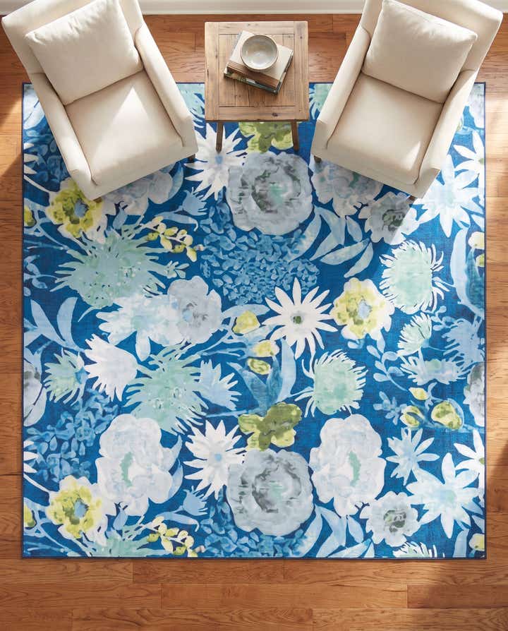 7' 10 x 7' 10 Easy-Clean Jill Zarin Caribbean Indoor / Outdoor Square Rug