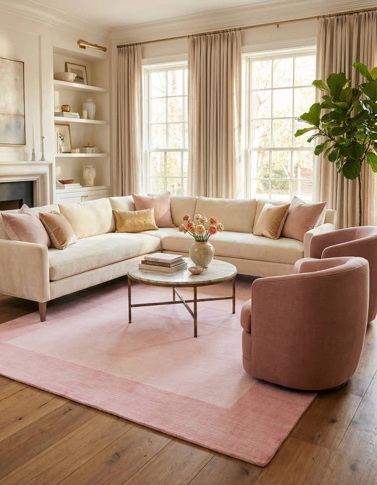 Detail image of 5' 7 x 7' 8  Hand Knotted Darya Wool Rug