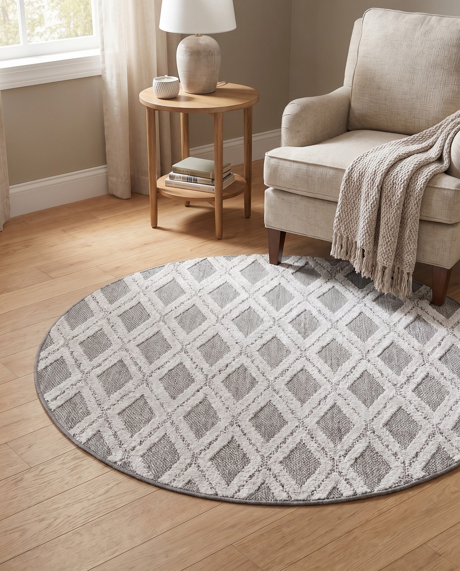 3' 3 x 3' 3 Arlo Round Rug