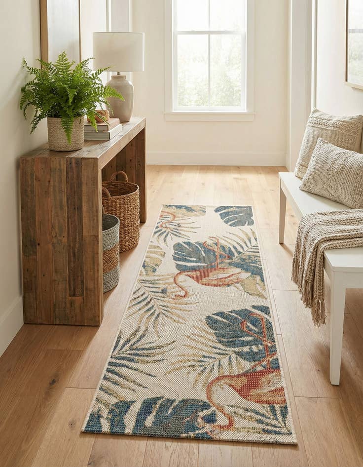 Detail image of  2' x 6'  Washable Baja Indoor / Outdoor Runner Rug