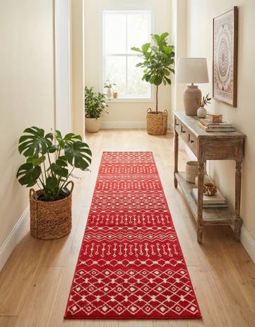 2' 7 x 12' Moroccan Trellis Runner Rug
