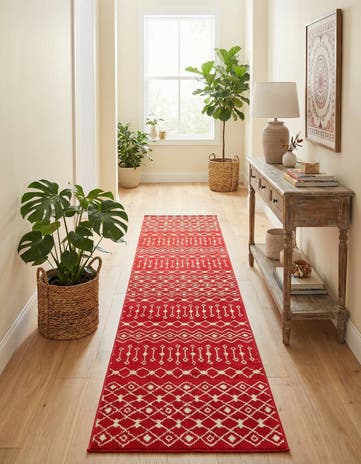 2' 7 x 12' Moroccan Trellis Runner Rug