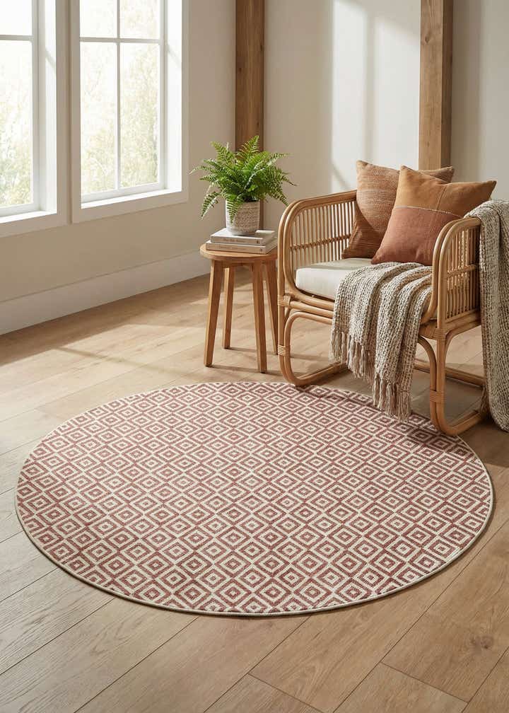 7' x 7' Easy-Clean Jill Zarin Indoor / Outdoor Round Rug