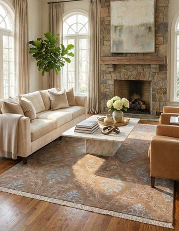 5' 7 x 7' 9 Hand Knotted Darya Wool Rug