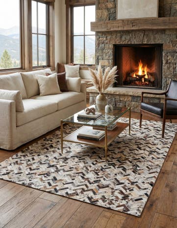 5' 2 x 8' Cowhide Rug