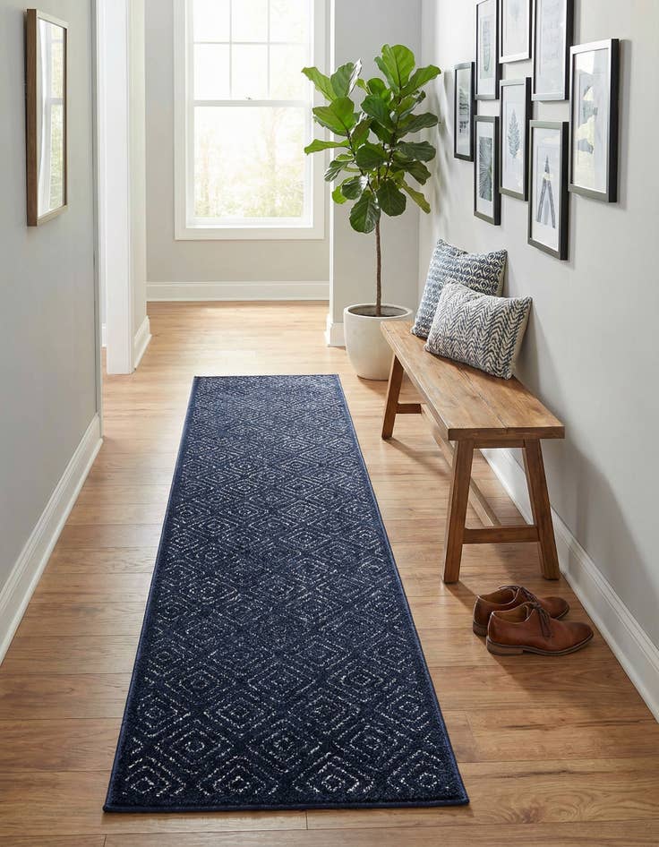 Detail image of 2' x 8'  Washable Sabrina Soto Indoor / Outdoor Runner Rug