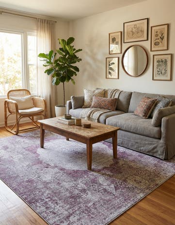 7' 10 x 7' 10 Washable Yara Square Rug