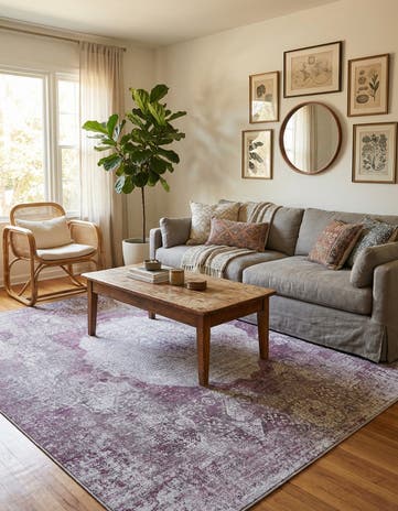 7' 10 x 7' 10 Washable Yara Square Rug