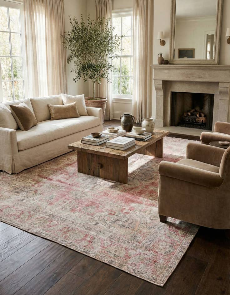 Detail image of 9' x 11' 9  Hand Knotted Ultra Vintage Persian Wool Rug