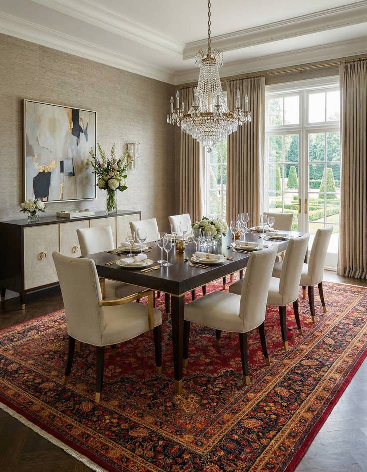 Detail image of 9' 8 x 12' 9 Birjend Wool Rug