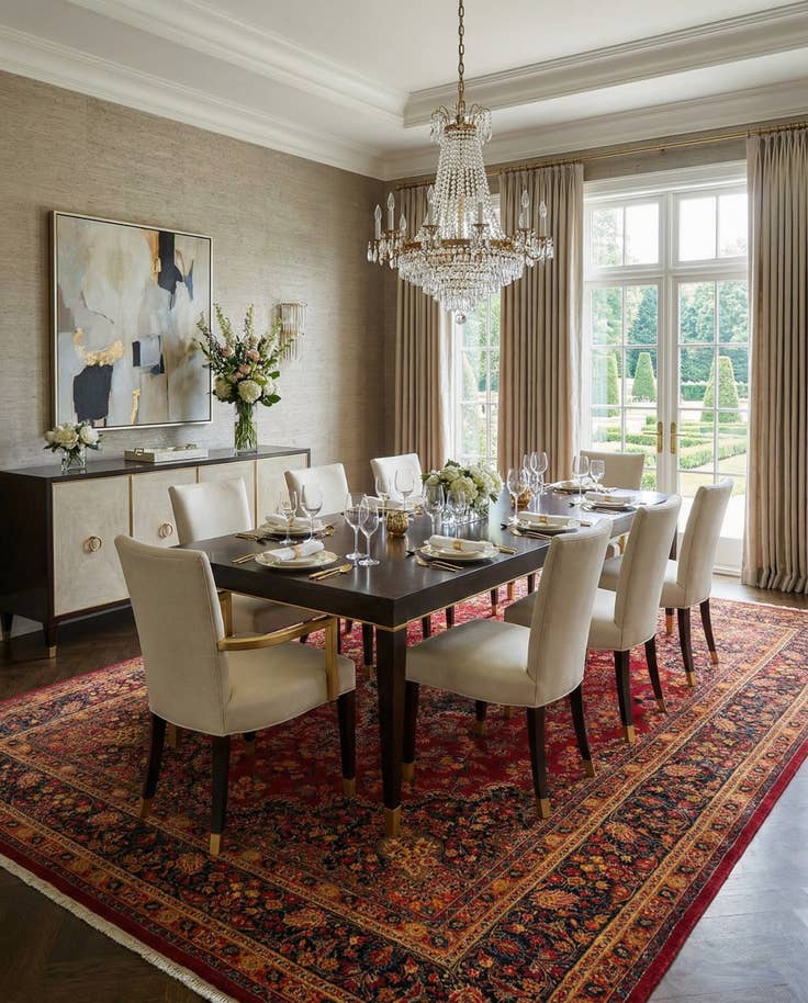 Detail image of 9' 8 x 12' 9 Birjend Wool Rug