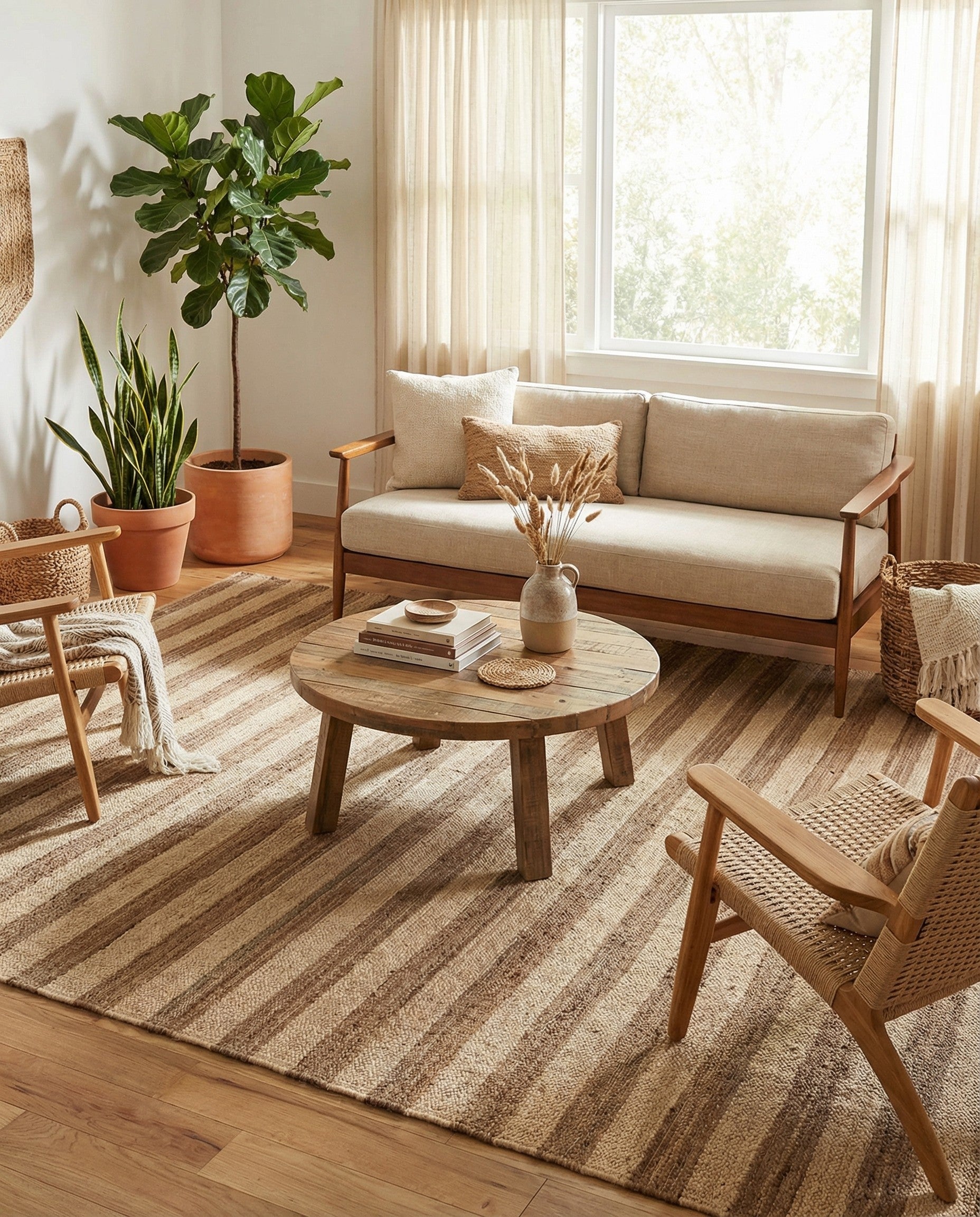  10' x 14' 1  Hand Braided Jute Rug