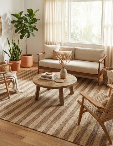 10' x 14' 1 Handmade Braided Jute Rug