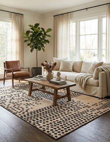 5' 8 x 7' 9 Hand Knotted Darya Wool Rug