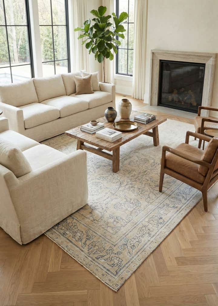 9' 6 x 12' 5 Hand Knotted Ultra Vintage Persian Wool Rug