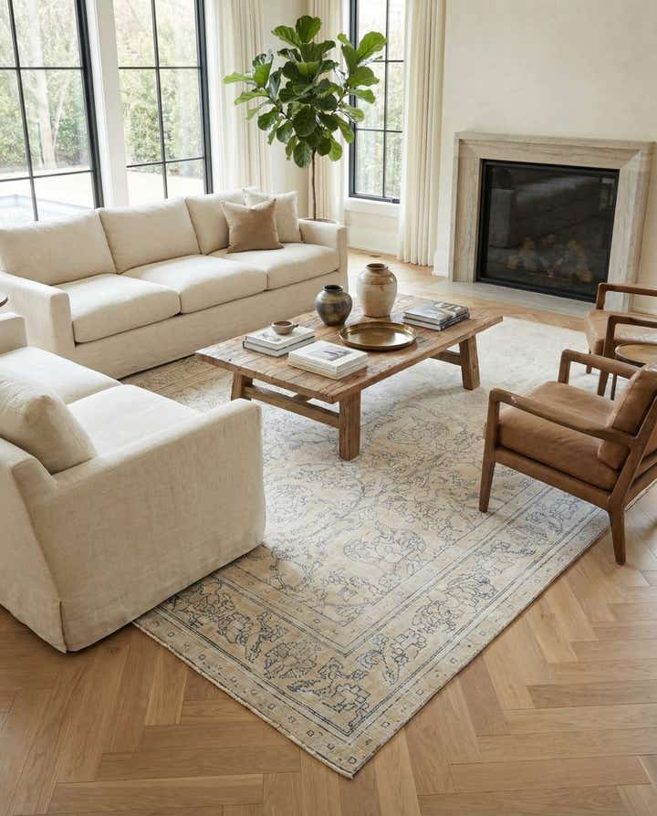 9' 6 x 12' 5 Hand Knotted Ultra Vintage Persian Wool Rug