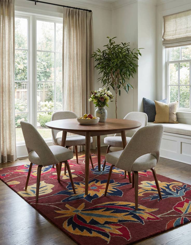 Detail image of  5' 1 x 8' Agra Rug