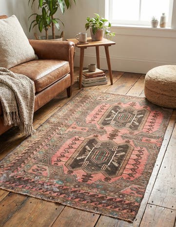 2' 6 x 4' 6 Hand Knotted Ultra Vintage Persian Wool Rug