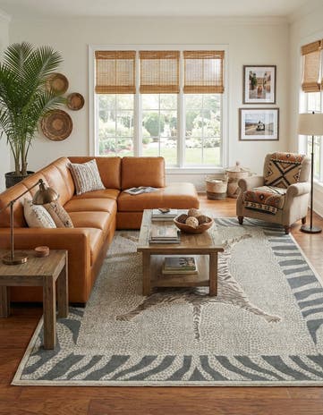 Gray and Ivory Savannah Rug