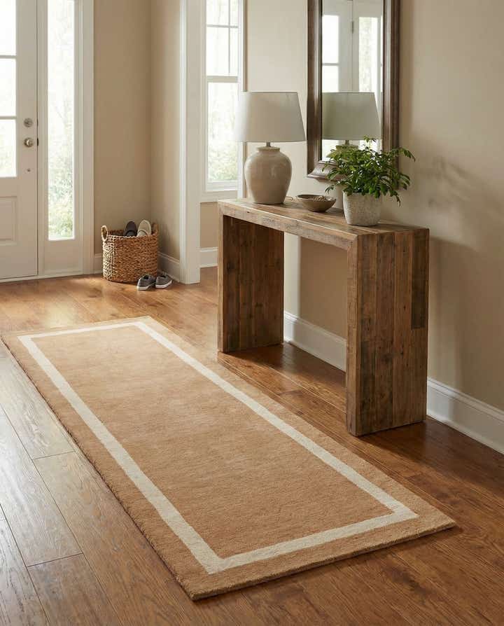 3' 3 x 10' Jill Zarin Border Wool Runner Rug