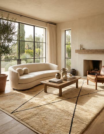 6' 5 x 9' 2 Berber Rug