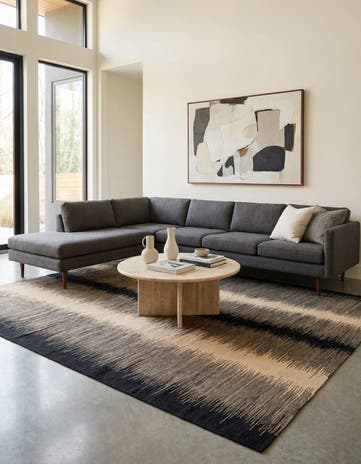 8' 2 x 9' 7 Hand Woven Kilim Modern Wool Rug