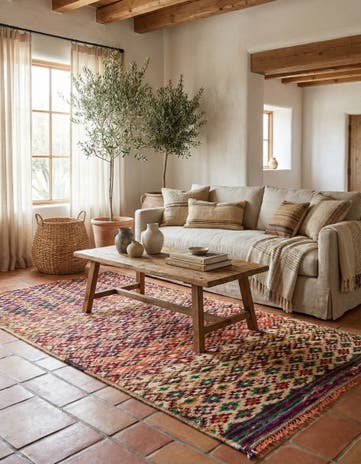 5' x 11' Hand Knotted Moroccan Wool Runner Rug