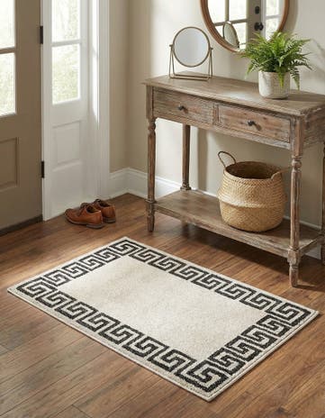 Beige and Gray Hera Rug