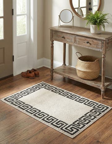 Beige and Gray Hera Rug