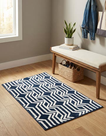 Navy Blue Vince Camuto Rug
