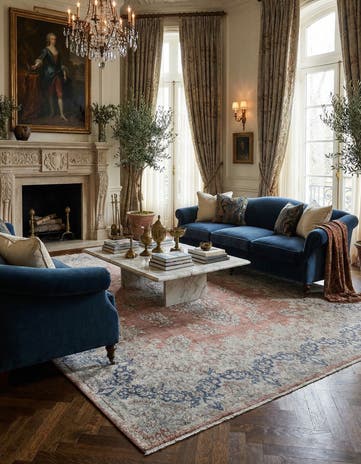 9' 8 x 13' 1 Vintage Royal Rug