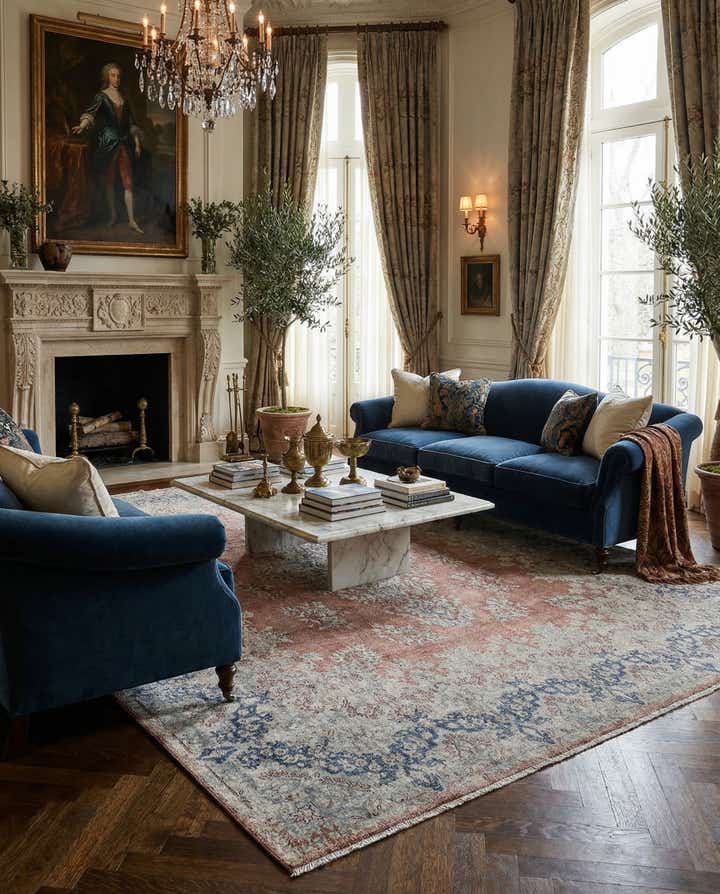 9' 8 x 13' 1 Vintage Royal Rug