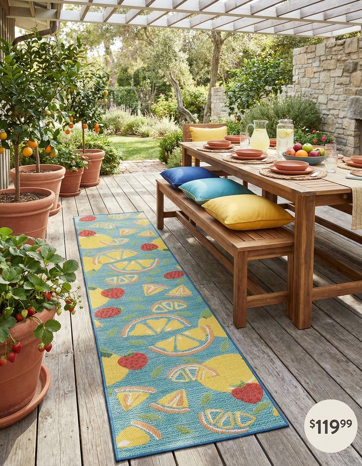 2' 7 x 12' Easy-Clean Baja Indoor / Outdoor R...